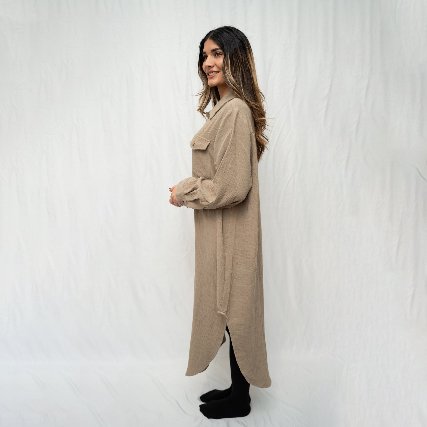 Beige Long Coat